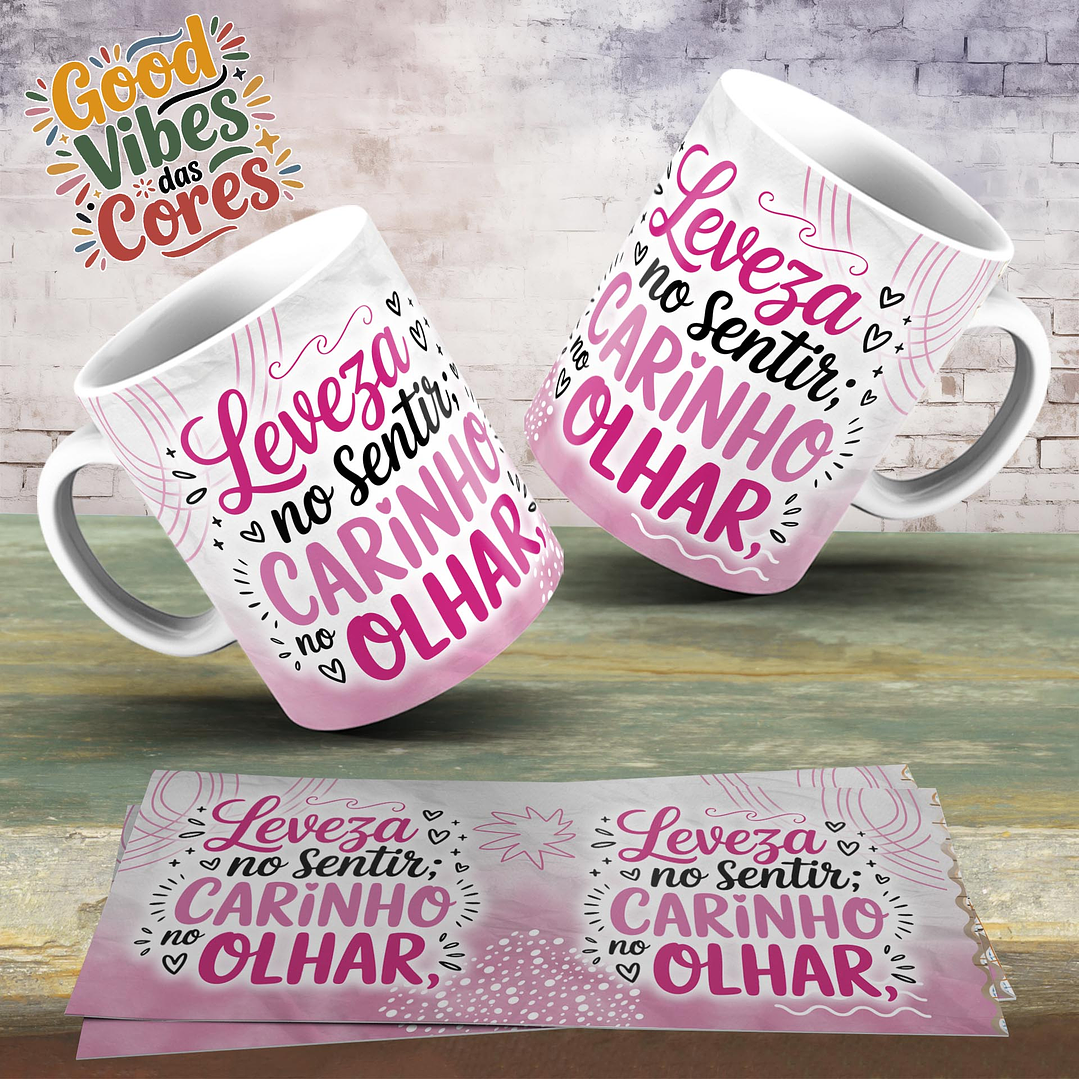 Arquivo Combo Sublimação Good Vibes das Cores 7