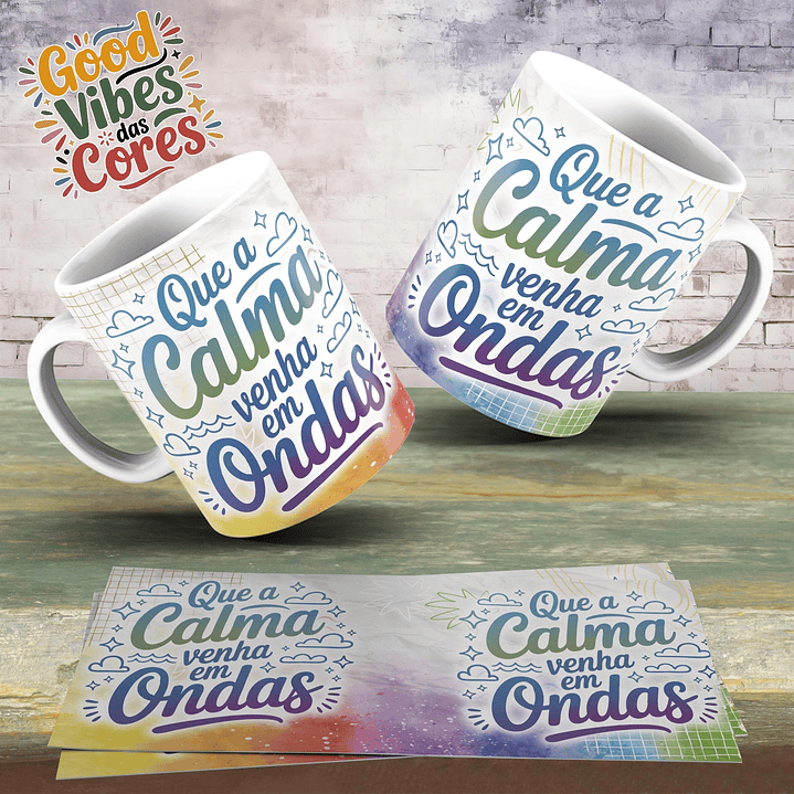 Arquivo Combo Sublimação Good Vibes das Cores 22