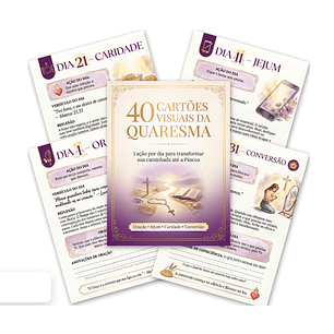 Arquivo 40 Cartões Visuais da Quaresma