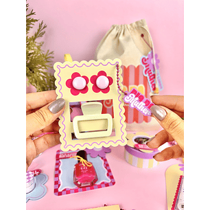 Arquivo Dia da Mulher Card Presilha Piranha