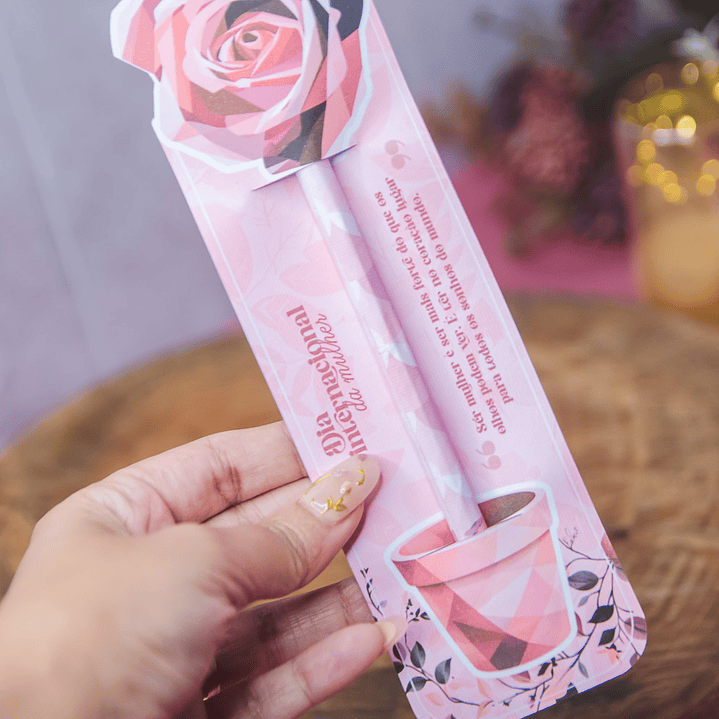 Arquivo Dia da Mulher Card Porta Lápis  1