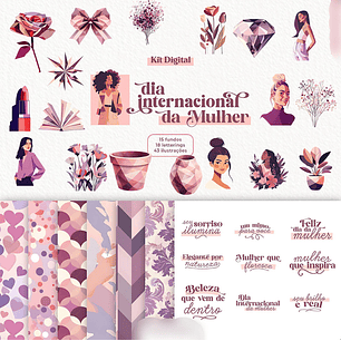 Kit Digital Dia da Mulher 