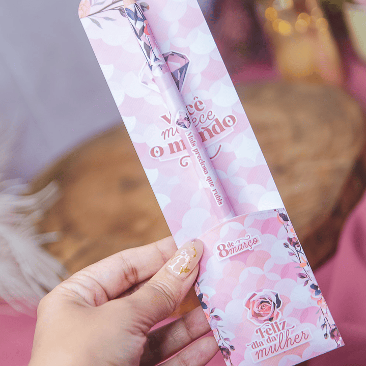 Arquivo Dia da Mulher Porta Lápis e Caneta  1