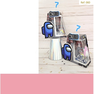 Arquivo Caixa Triangular Vasada Amongus