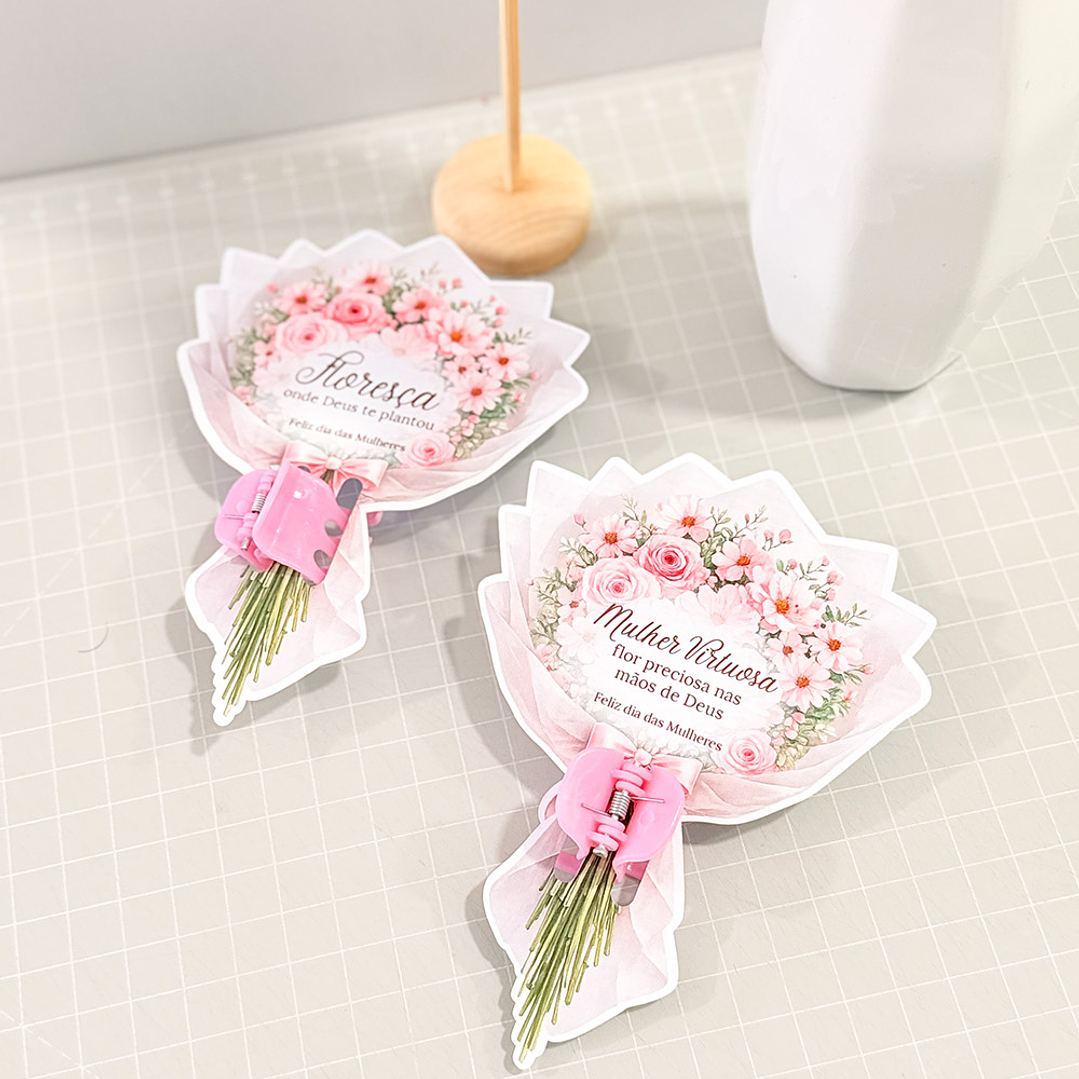Arquivo Dia da Mulher Card Buquê Presilha  1