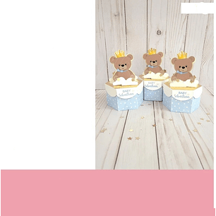 Arquivo Caixa Hexagonal Ursinho Principe 