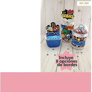 Arquivo Potes Acetato Super Herois 