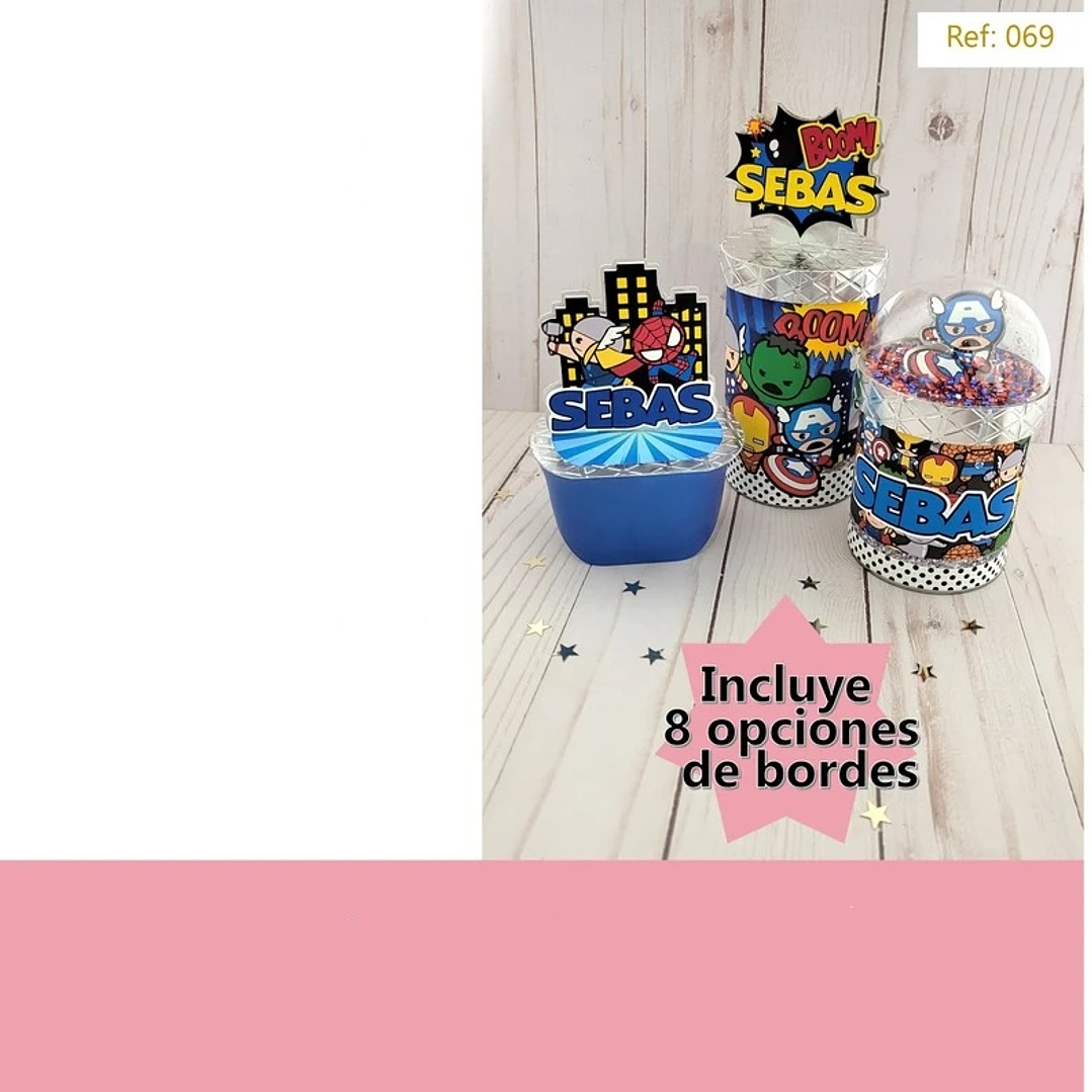 Arquivo Potes Acetato Super Herois  1