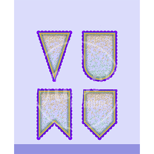 Arquivo de Corte Bandeirinhas Agitadas