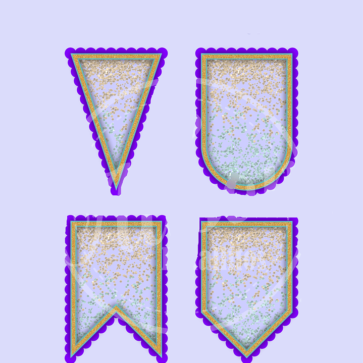 Arquivo de Corte Bandeirinhas Agitadas 1