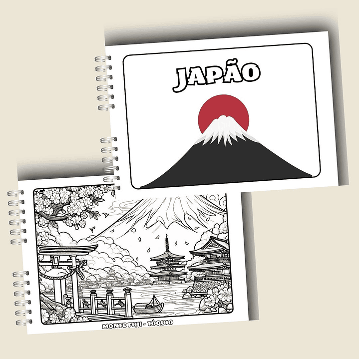 Arquivo Livro para Colorir (A5) Países 3