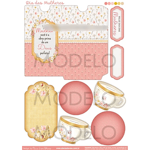 Arquivo Dia da Mulher Envelope Sachê Cappuccino