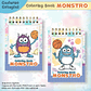 Arquivo Caderno Colegial para Colorir Monstros  - Thumbnail 1