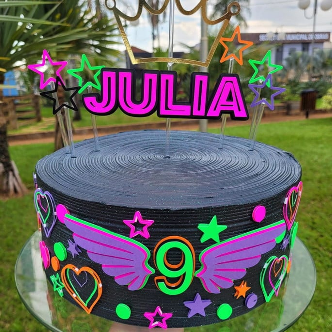 Arquivo Topo de Bolo Neon  1