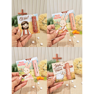 Arquivo Páscoa Cristã Card Batom 