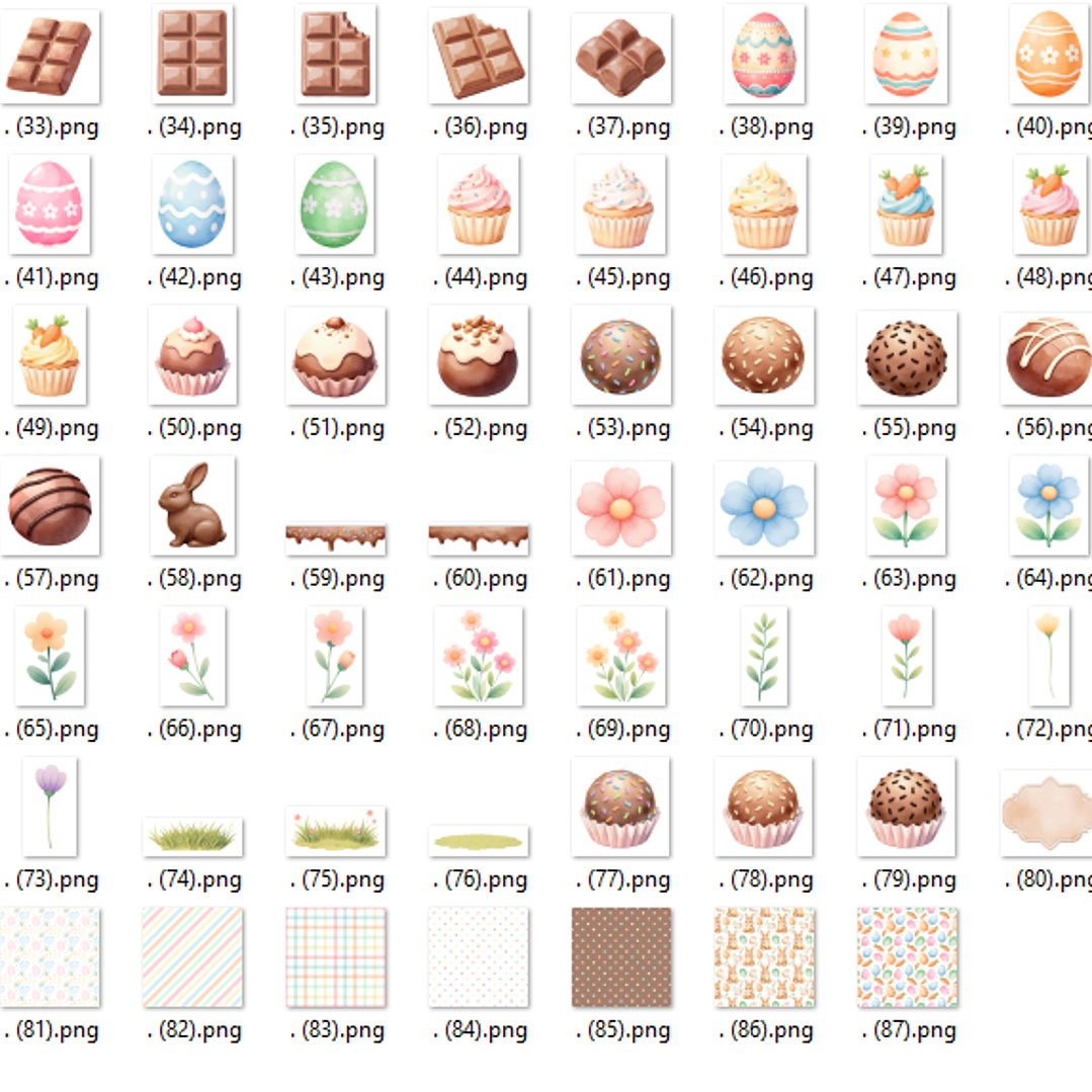 Kit Digital Doce Páscoa  3