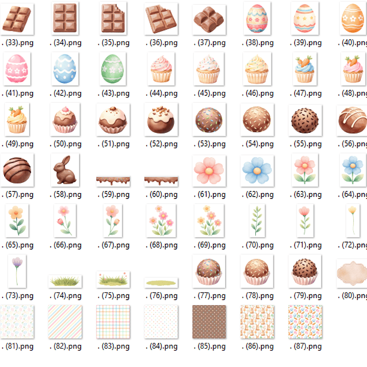 Kit Digital Doce Páscoa  3