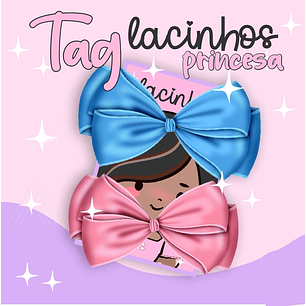 Arquivo de Corte Tag Lacinhos 