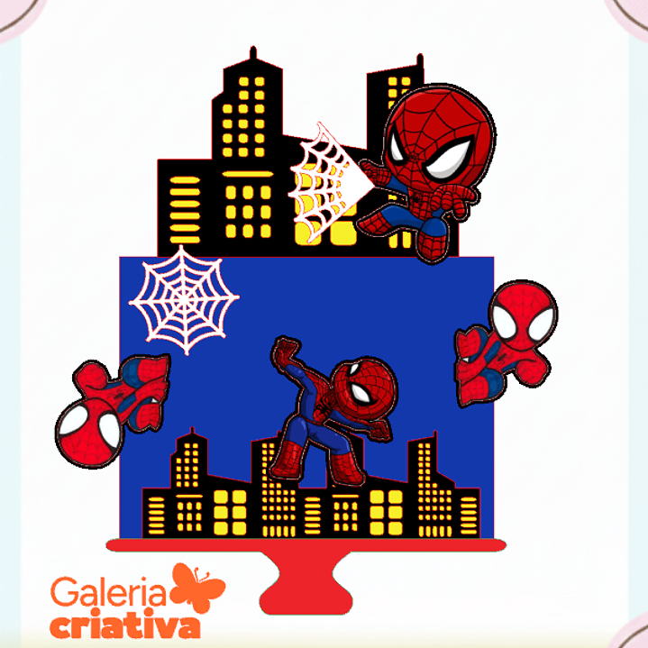 Arquivo Topo de Bolo Homem Aranha 1