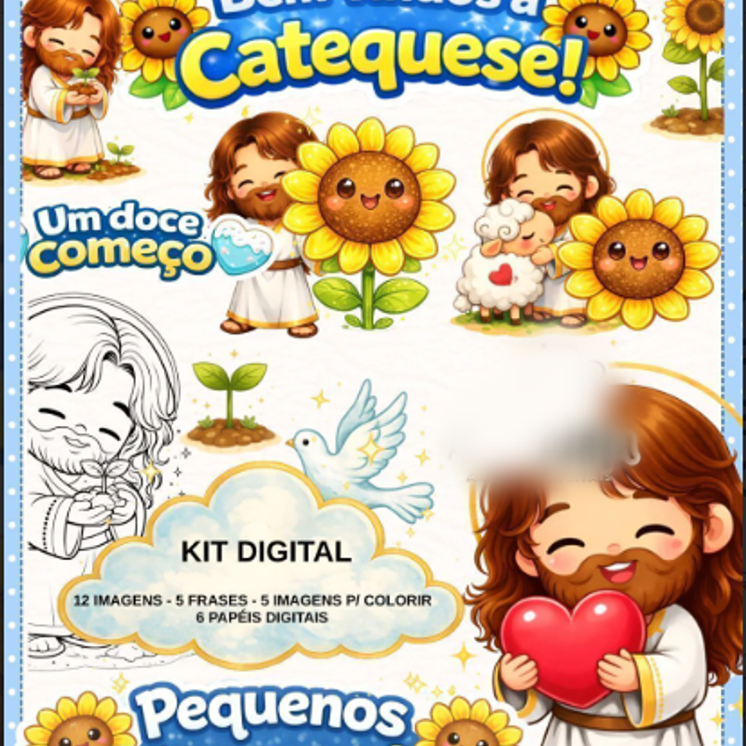 Kit Digital Catequese Pequenos Girassóis  1