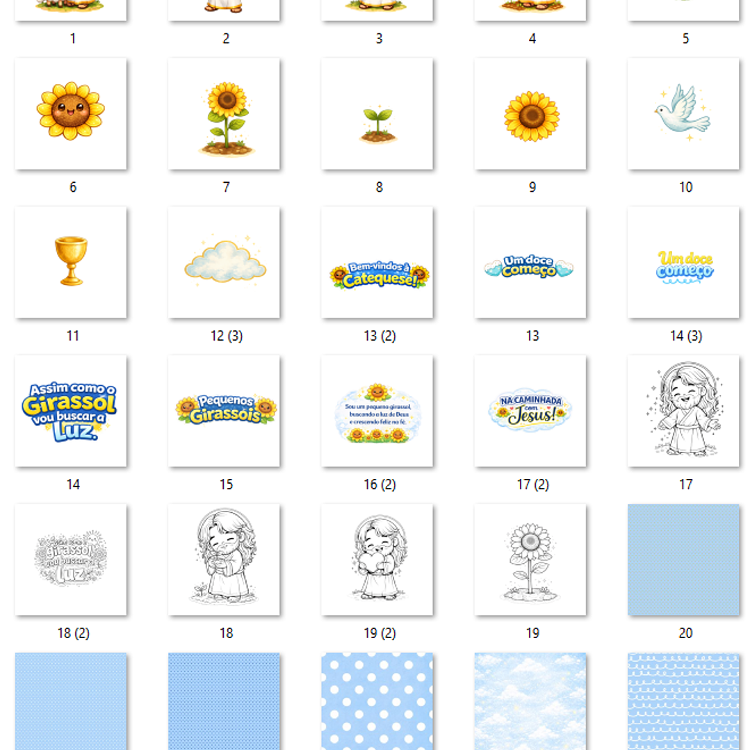 Kit Digital Catequese Pequenos Girassóis  2