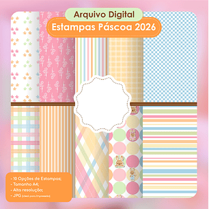Kit Digital Papéis Páscoa 