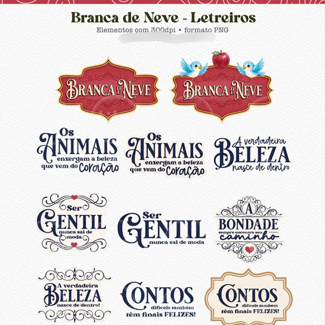 Kit Digital Era Uma Vez Princesas  10