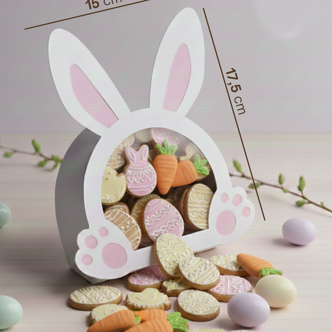 Arquivo Páscoa Caixa Visor Coelho 1