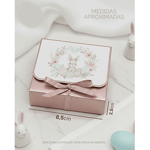 Arquivo Páscoa Caixa Quadrada Rosa