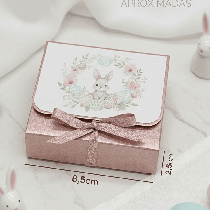 Arquivo Páscoa Caixa Quadrada Rosa 1