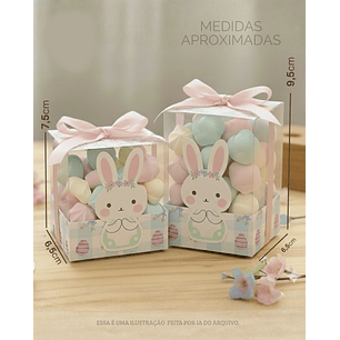 Arquivo Páscoa Caixa Acetato Quadrada