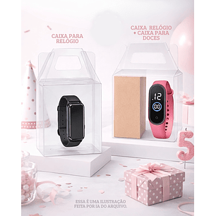 Arquivo de Corte Caixa Maleta para Relõgio