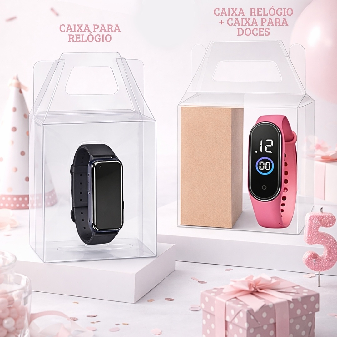 Arquivo de Corte Caixa Maleta para Relõgio 1