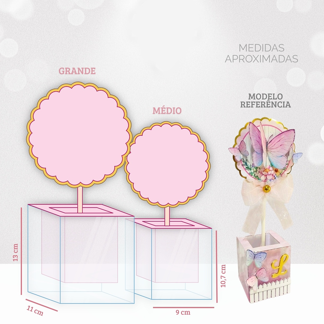 Arquvo de Corte Molde Centro de Mesa Acetato 1