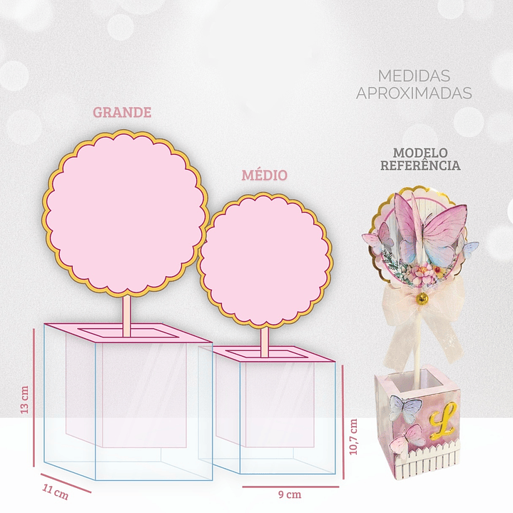 Arquvo de Corte Molde Centro de Mesa Acetato 1