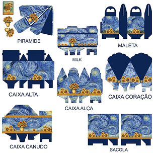 Arquivo de Corte Van Gogh Noite Estrelada