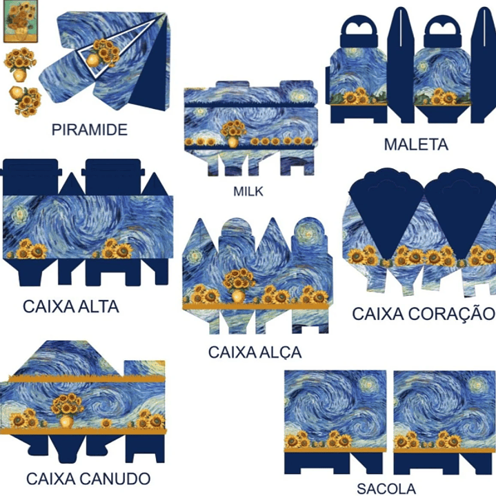 Arquivo de Corte Van Gogh Noite Estrelada 1