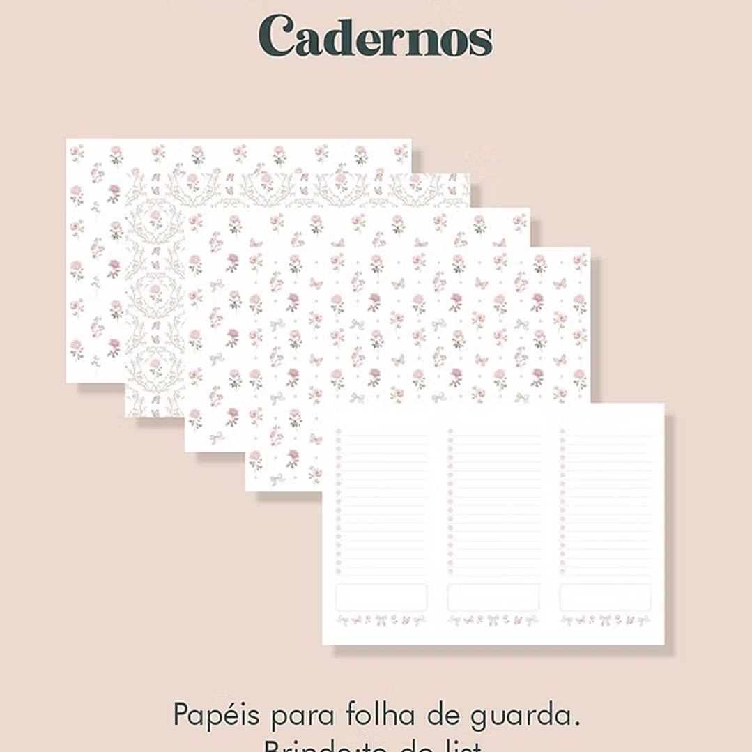 Arquivo Cadernos Coleção Laços & Rosas Costura  2