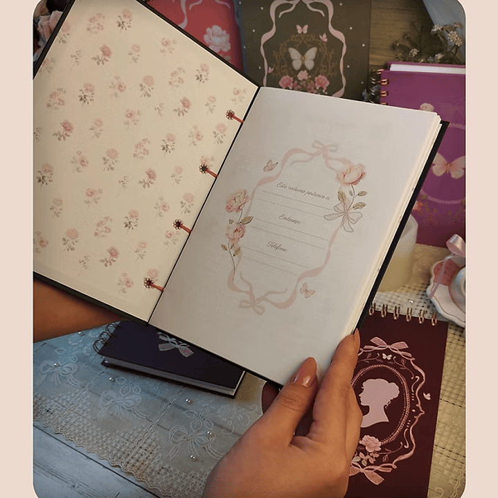 Arquivo Cadernos Coleção Laços & Rosas Costura  5