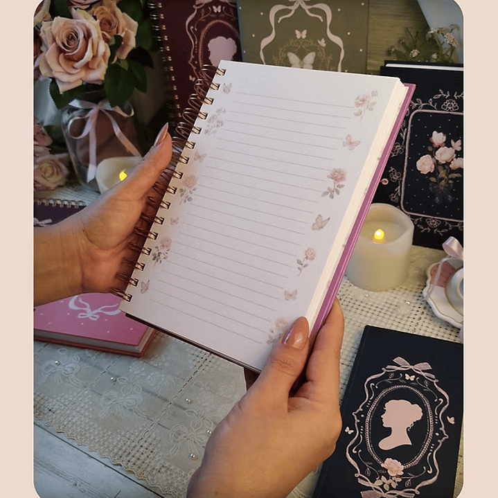 Arquivo Cadernos Coleção Laços & Rosas Wire - O  2