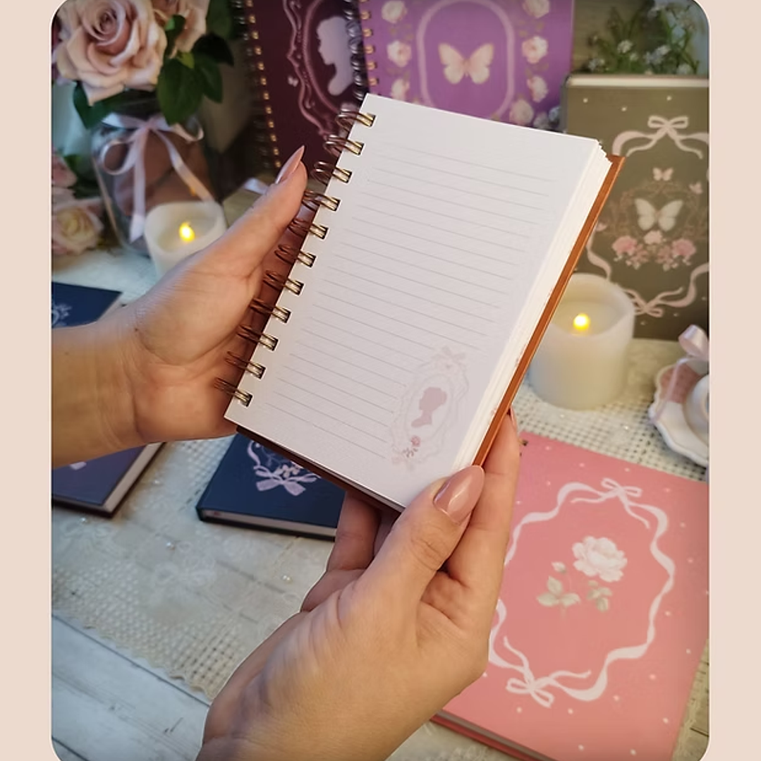 Arquivo Cadernos Coleção Laços & Rosas Wire - O  5