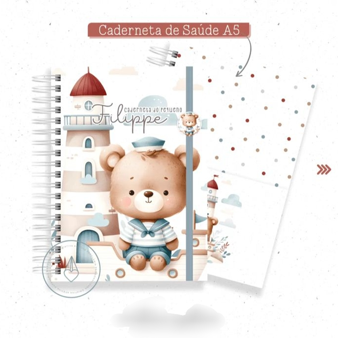 Arquivo Caderneta de Saúde Ursinho Marinheiro Baby 1