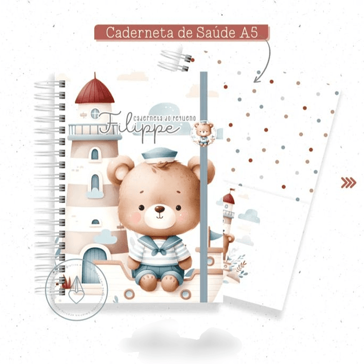 Arquivo Caderneta de Saúde Ursinho Marinheiro Baby 1