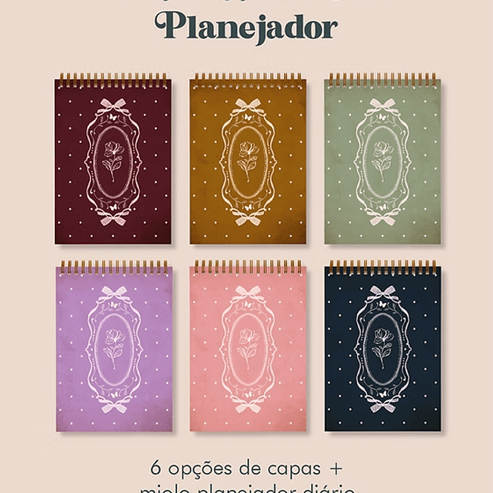 Arquivo Planejador Diário Coleção Laços & Rosas  1