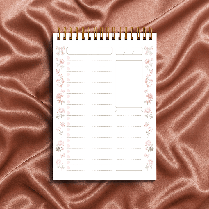 Arquivo Planejador Diário Coleção Laços & Rosas  9