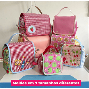 Arquivo Maletas Moldes Virtuais para Costura 