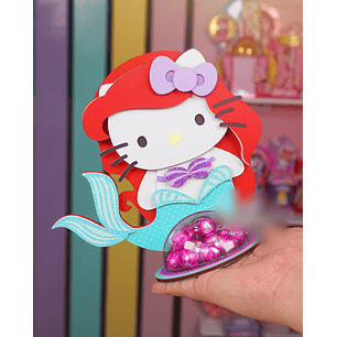 Arquivo de Corte Porta Guloseimas Hello Kit Sereia 