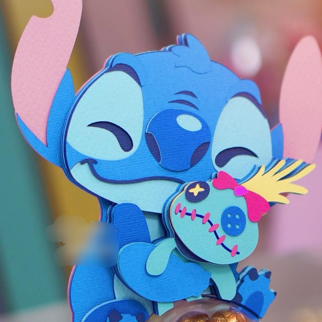 Arquivo de Corte Porta Bombom Stitche com Scrump  1