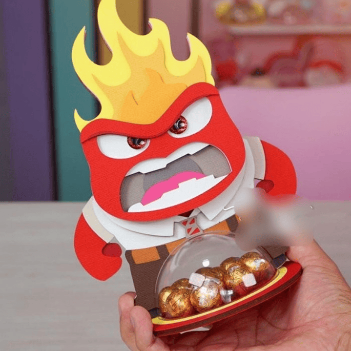 Arquivo de Corte Porta Guloseimas Divertidamente Raiva  1