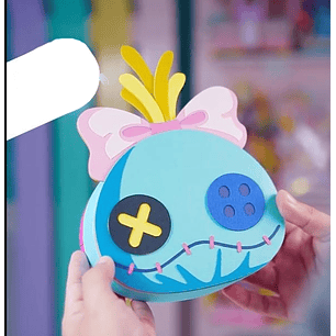 Arquivo de Corte Caixa Cabeça Boneca Stitchi